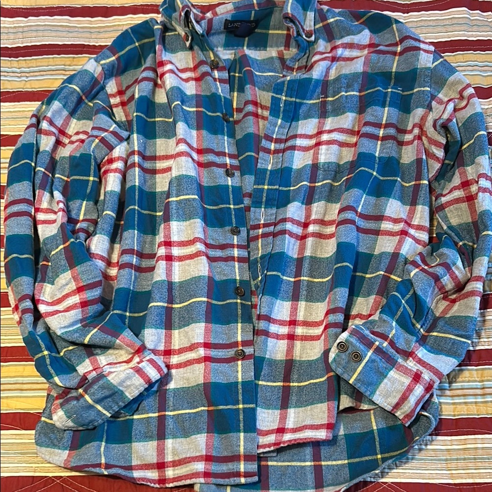 Lands’ End flannel shirt